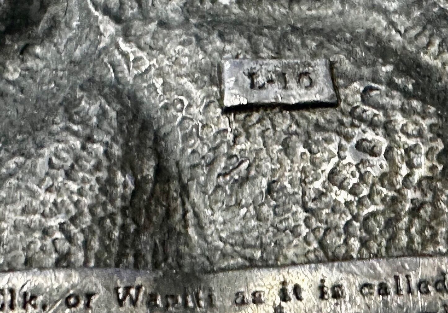 The Elk Deer Family Vintage Wapiti  1982 Wildlife Pewter Belt Buckle by Siskiyou