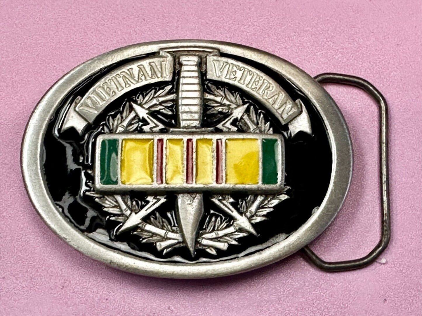 Veteran Vietnam Knife Emblem The Great American Belt Buckle co
