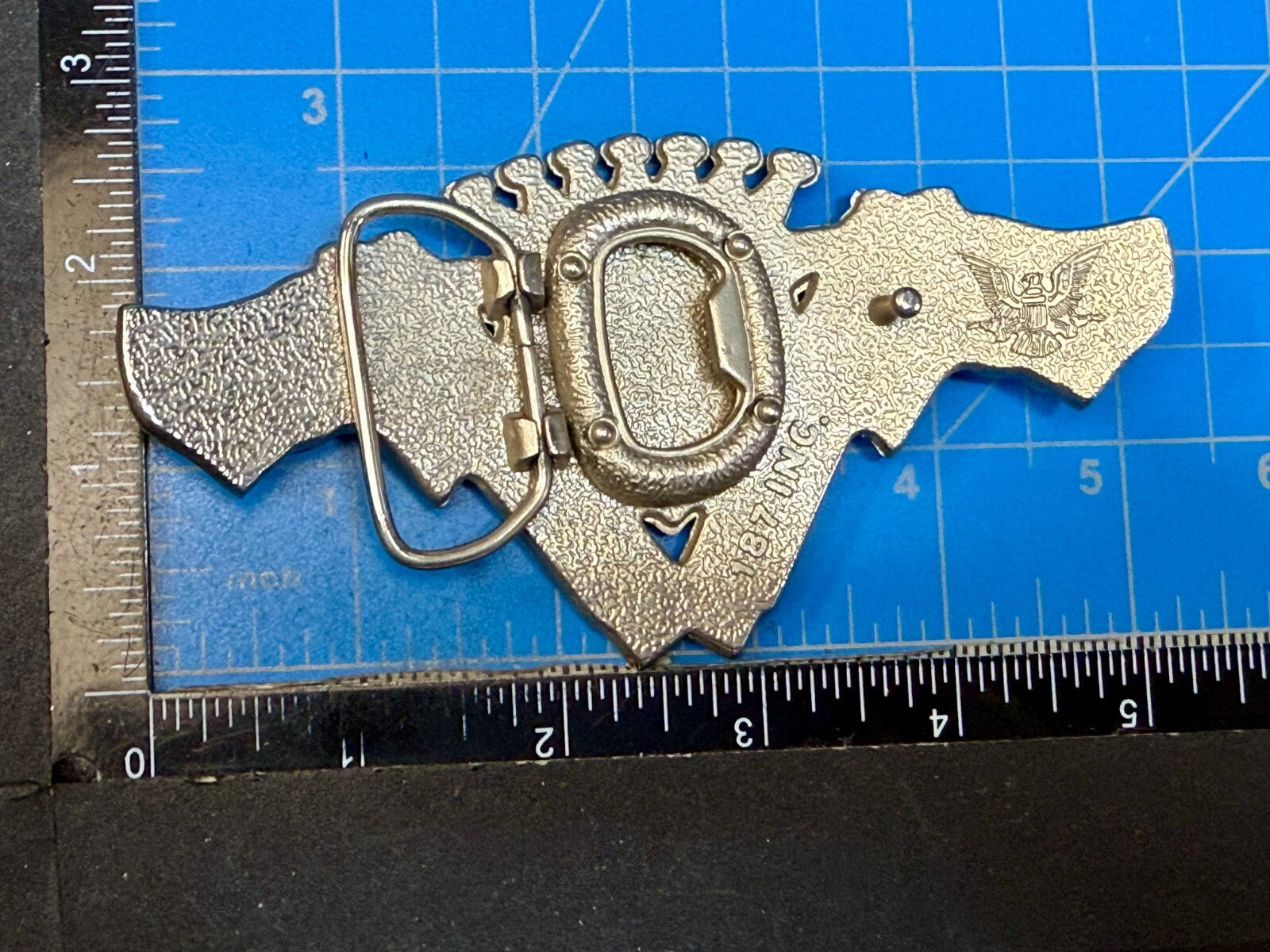 90's Pink Guns Caddy Crest Crown Cadillac Logo Emblem Belt Buckle by 187 INC
