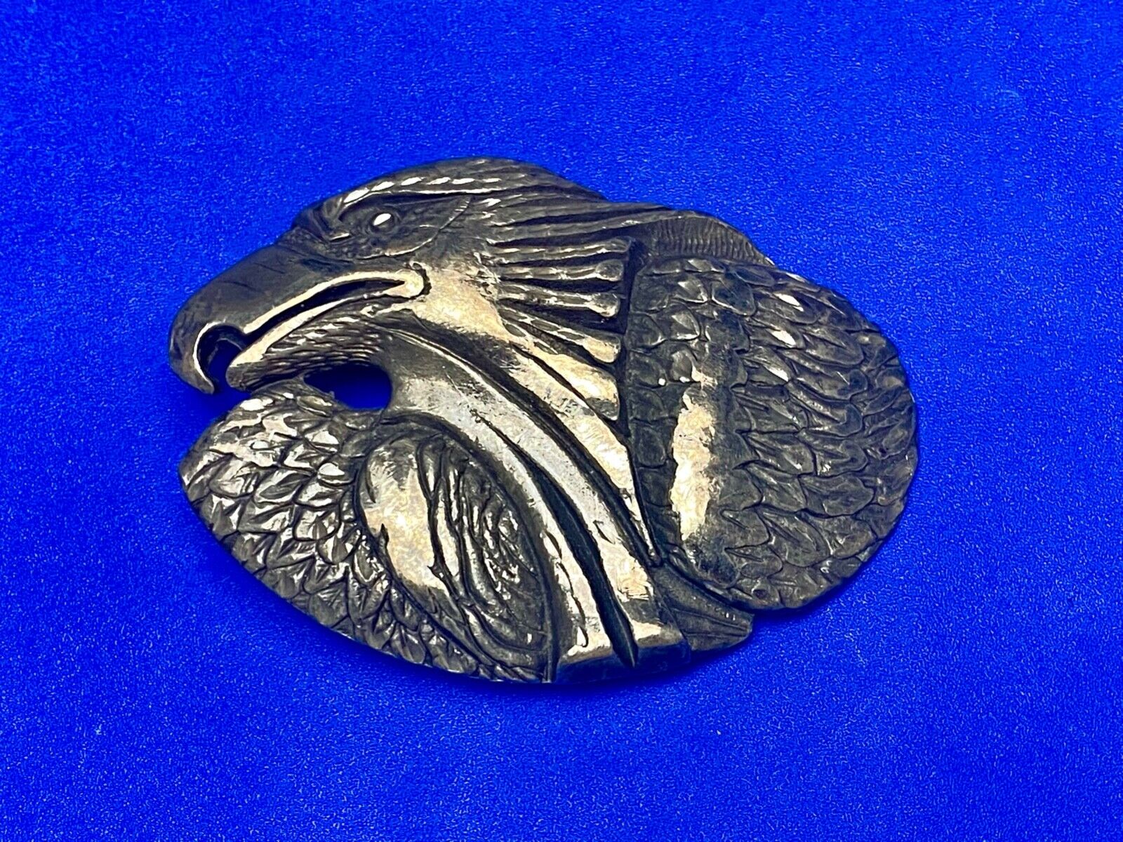 American Bald Eagle Head Bust belt buckle stamped EJC-95