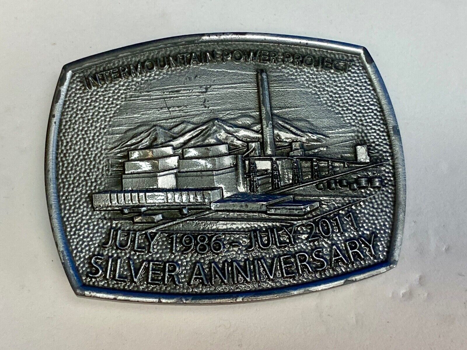 Vintage Intermountain Power Project belt buckle  Silver Anniversary HVDC PSC