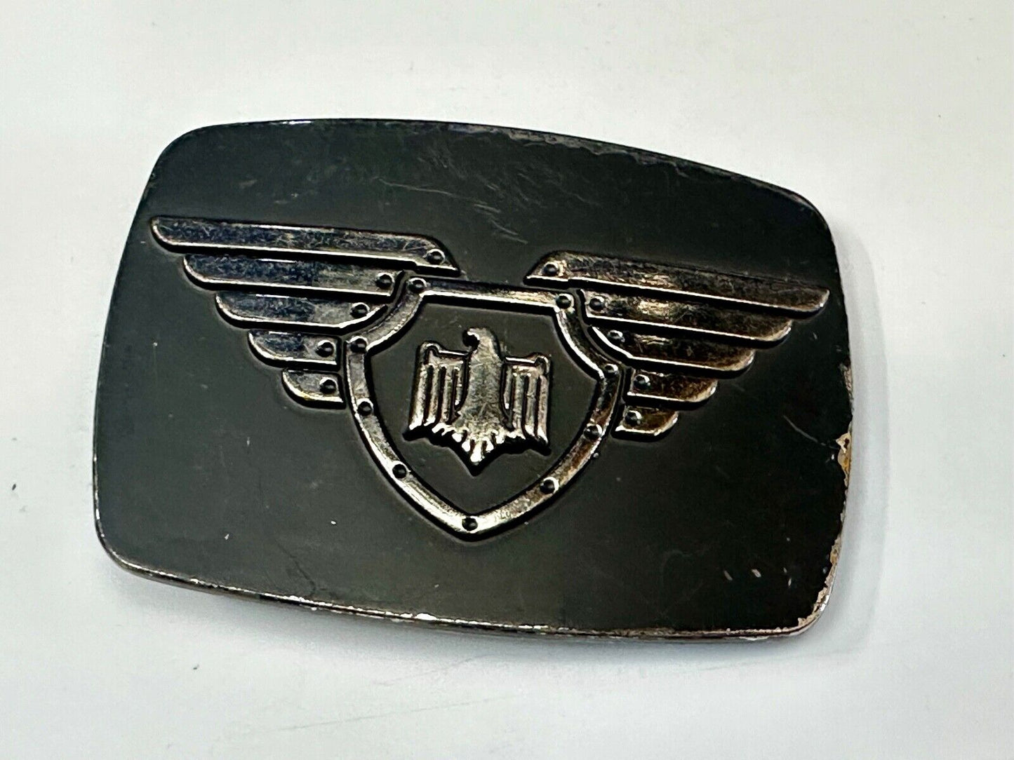 Thunderbird Emblem Logo With Wings 90's Chrome Brand 6172 Belt Buckle