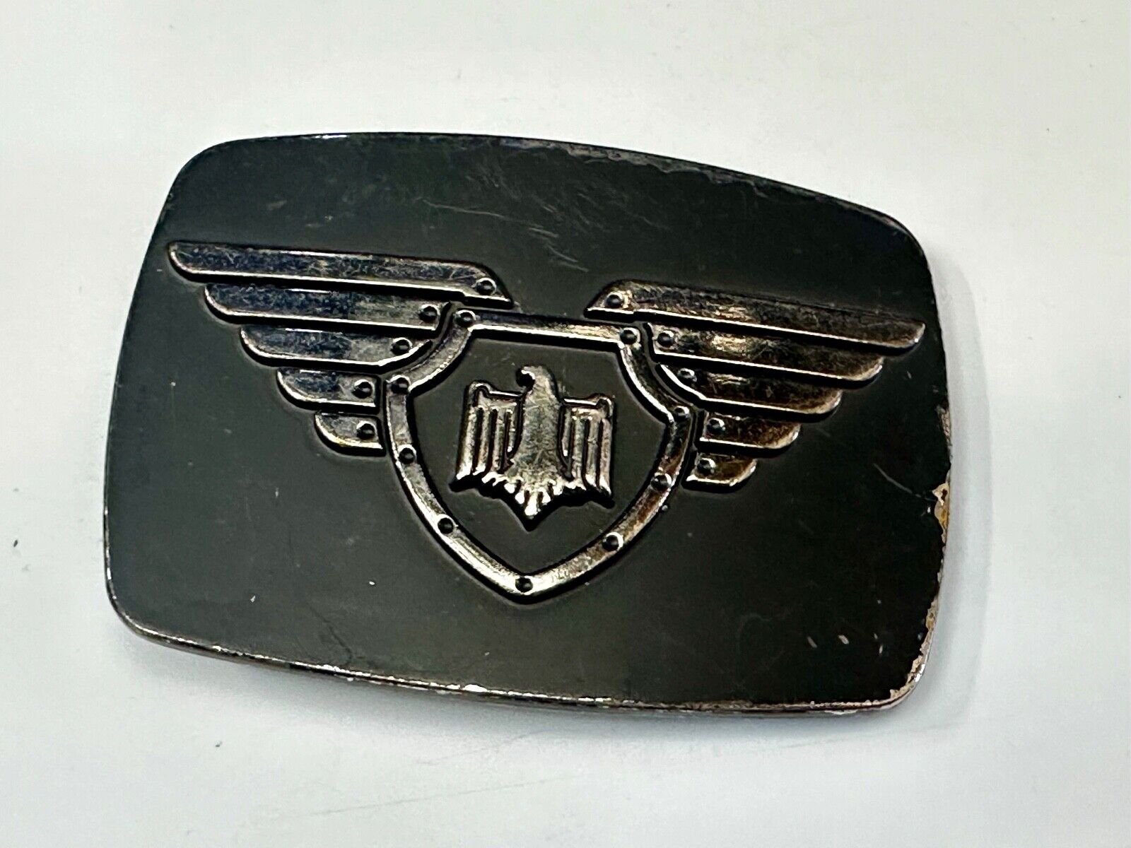 Thunderbird Emblem Logo With Wings 90's Chrome Brand 6172 Belt Buckle