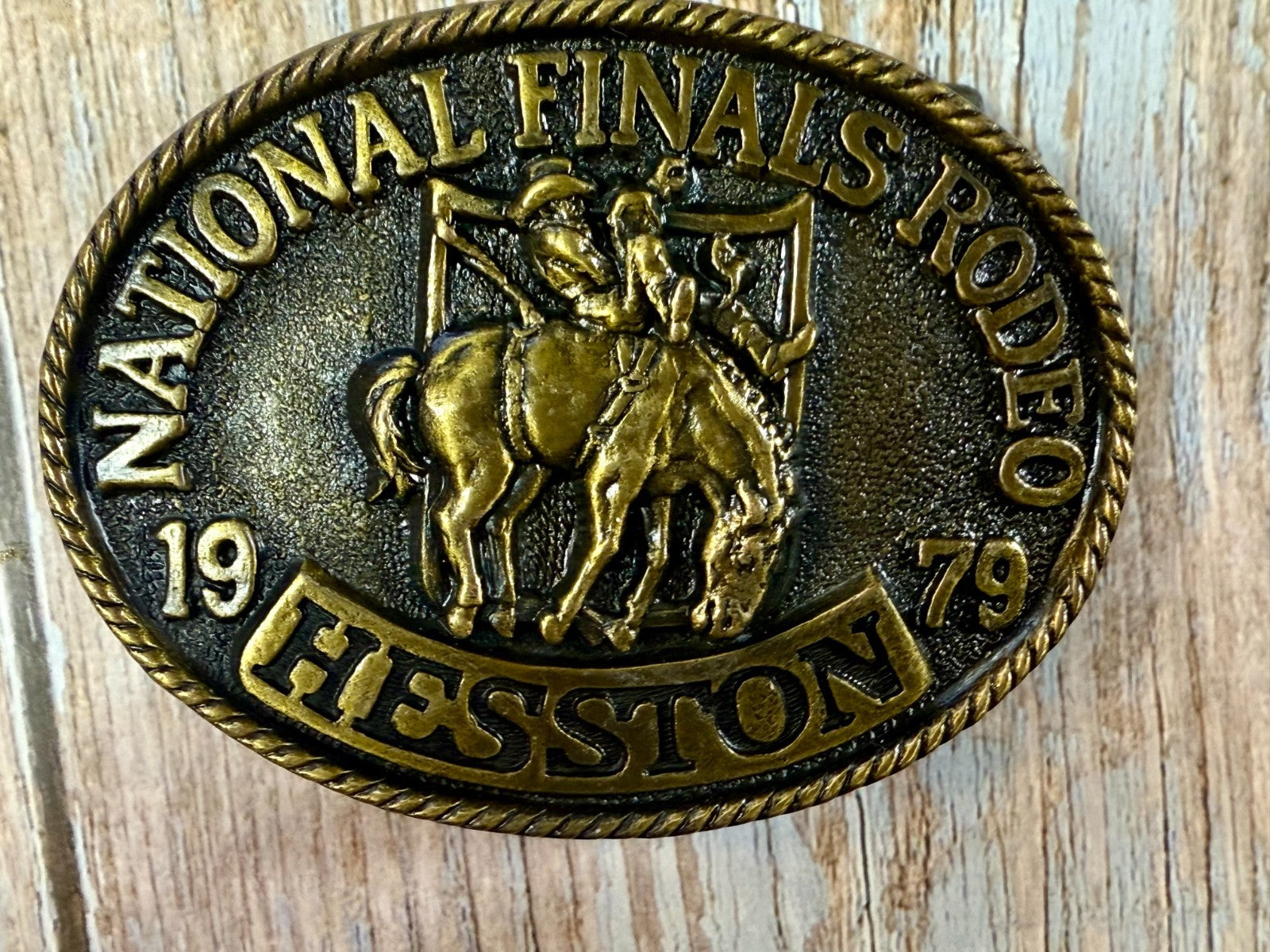 1979 Hesston NFR National Finals Rodeo Cowboys Western 5Th Edition Belt Buckle