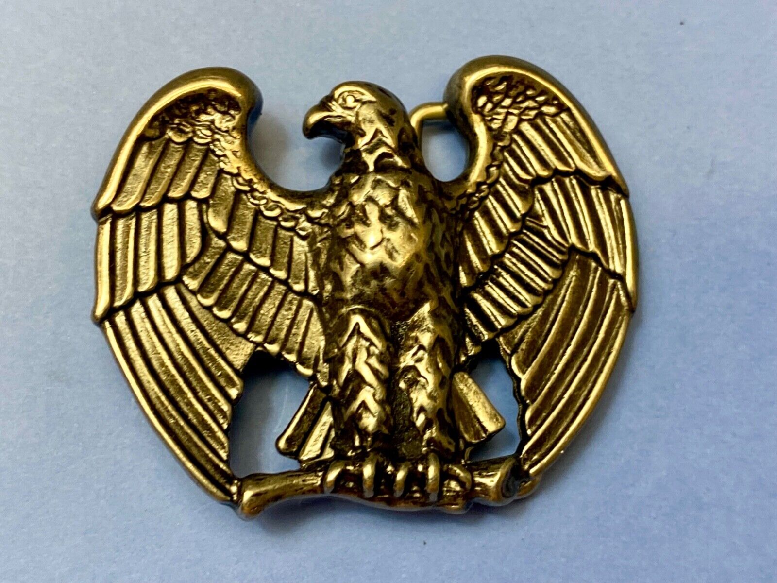 Vintage Avon Majestic Patriotic American Eagle Wings Spread Metal Belt Buckle