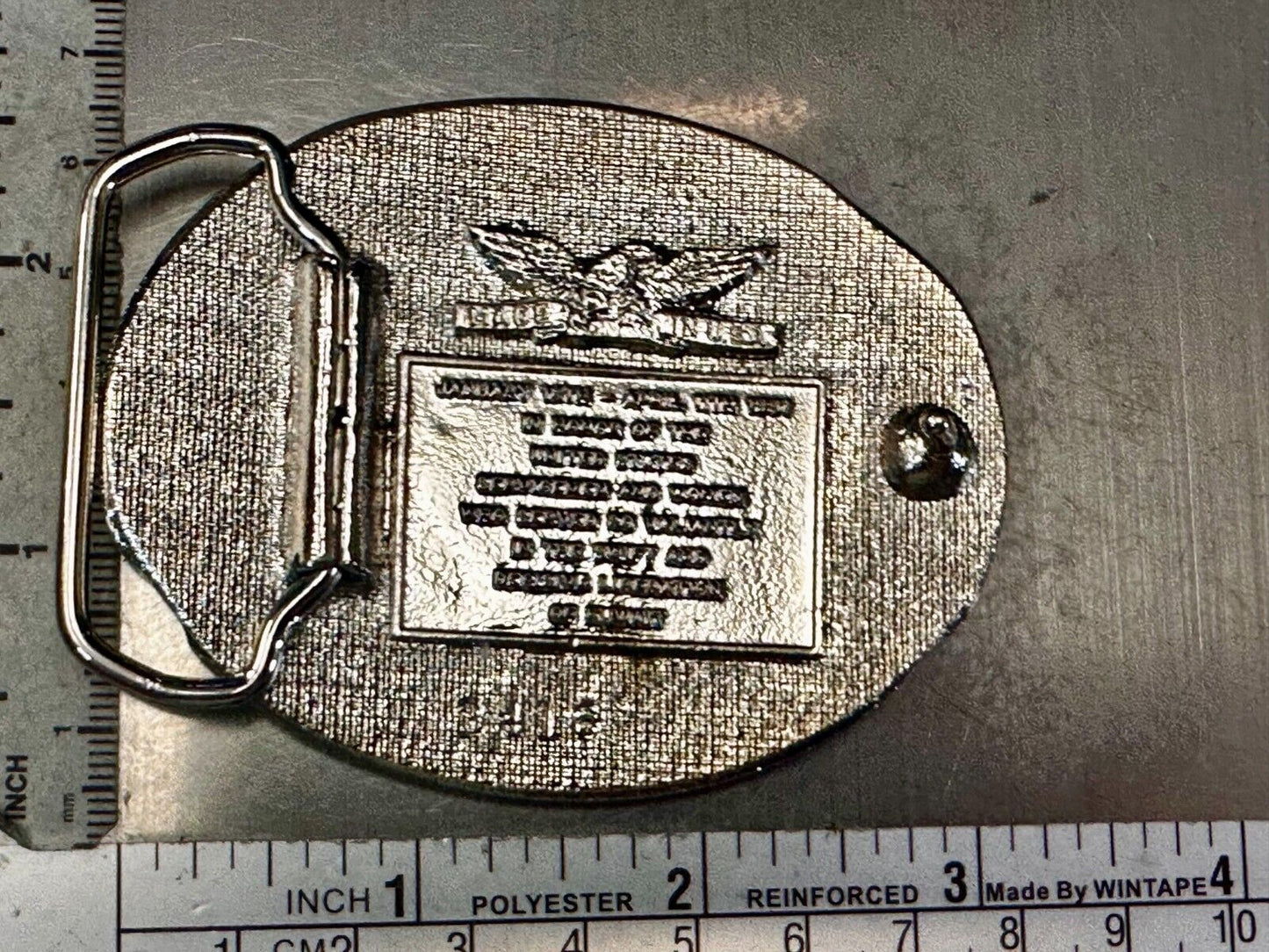 United States Marine Corp. Operation Desert Storm Gulf War Veteran Belt Buckle