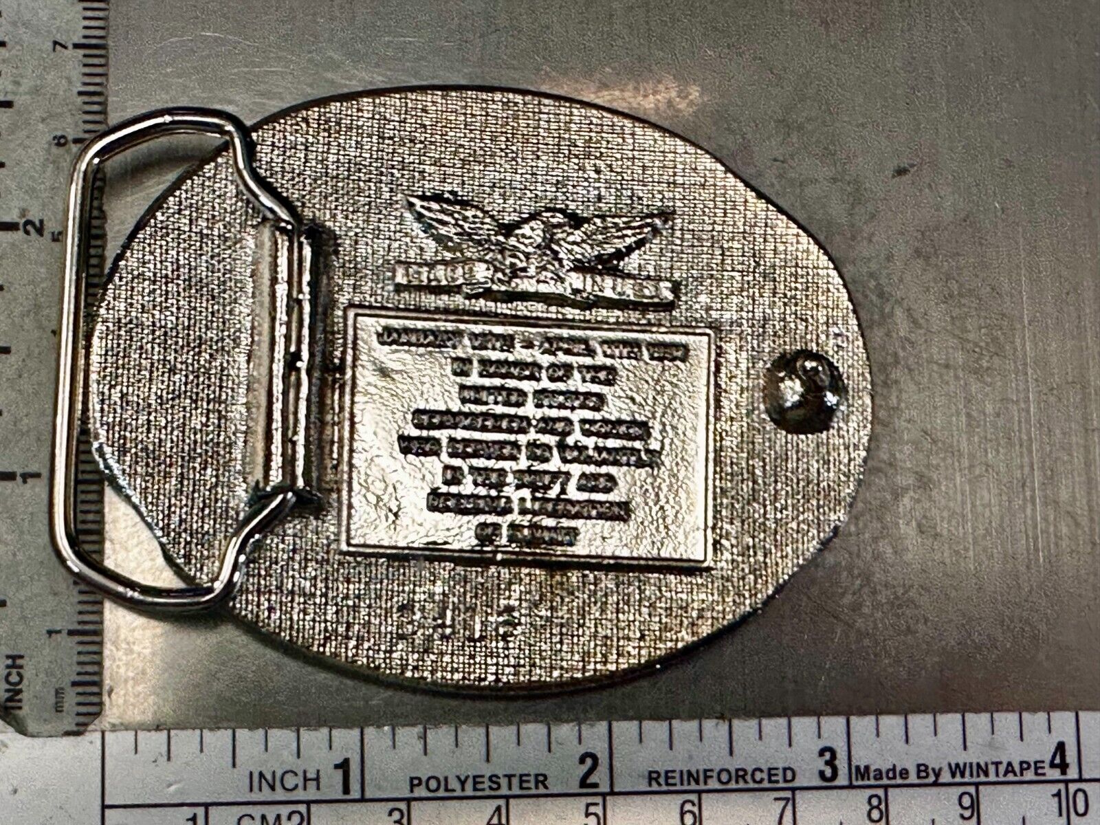 United States Marine Corp. Operation Desert Storm Gulf War Veteran Belt Buckle