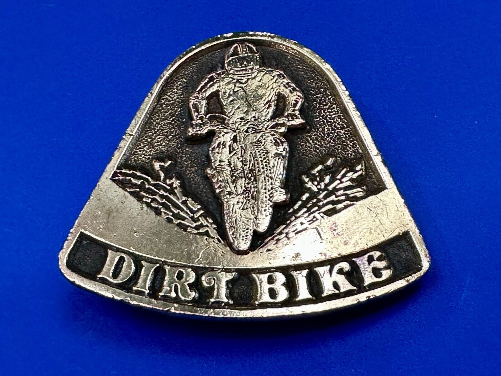Vintage 1975 Dirt Bike Adzes sporting biking motorcycle belt buckle