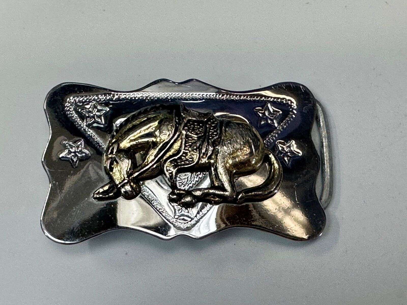 Vintage Horse Lovers Saddle Bronc Cowboys Western belt buckle