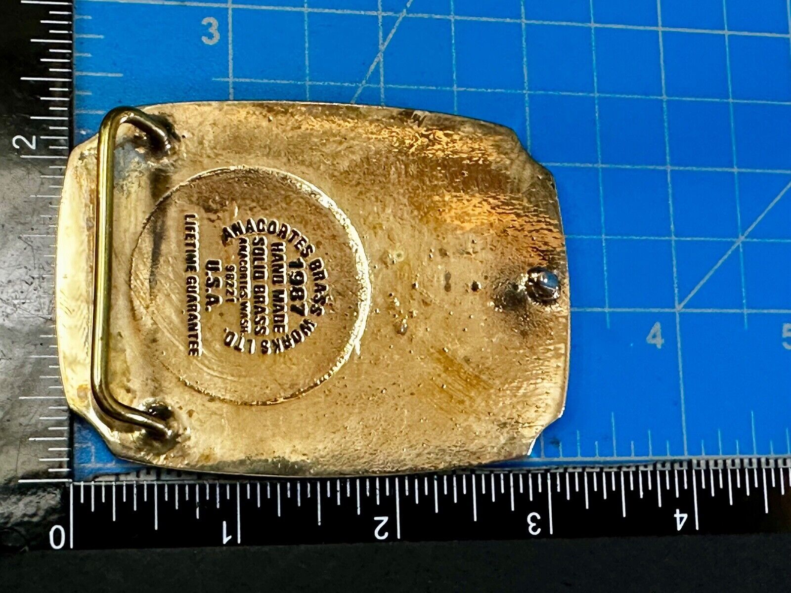 Utah Railway Train Rail Road 75 year Celebration 1897 Anacortes Belt Buckle