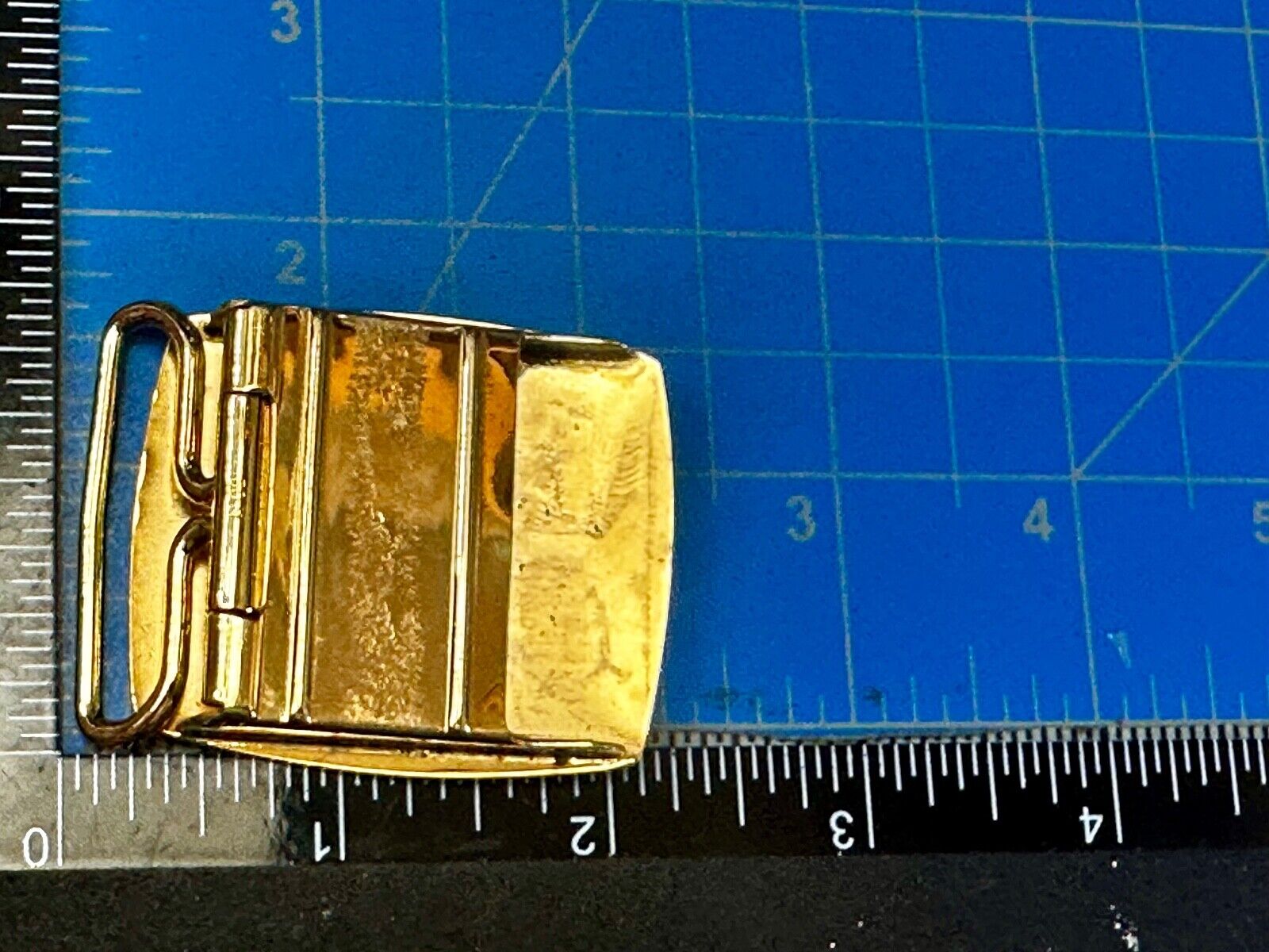 Trunkline Gas Company 10 Year Award Vtg. diamonds & gold centerpiece Belt Buckle