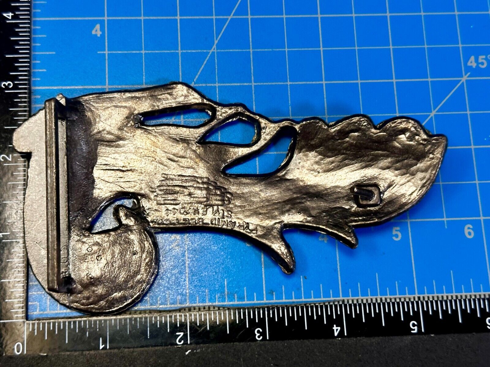 Unique Cockatoo Bird Parrot Figural Cutout Belt Buckle by Pyramid Belt Co