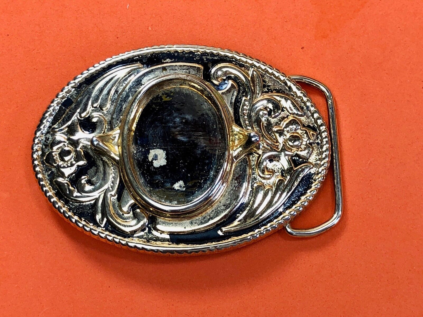 USA Made Beautiful Western Stone?  centerpiece Dress belt buckle 