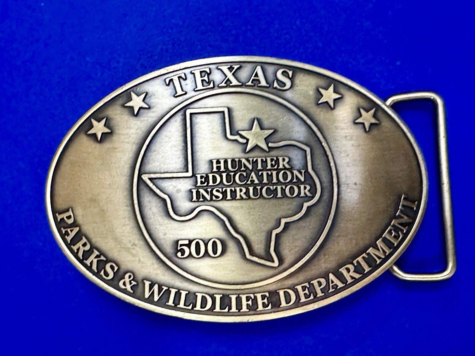 Texas Hunter Education Instructor 500 Parks & Wildlife Dept Belt Buckle