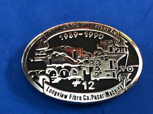 Amazing! Vintage Anacortes  Wright Schuehart Harbor Company belt buckle 