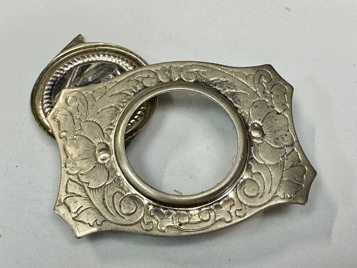 vintage Horse head - Moving Round Blank Coin Style Centerpiece belt buckle
