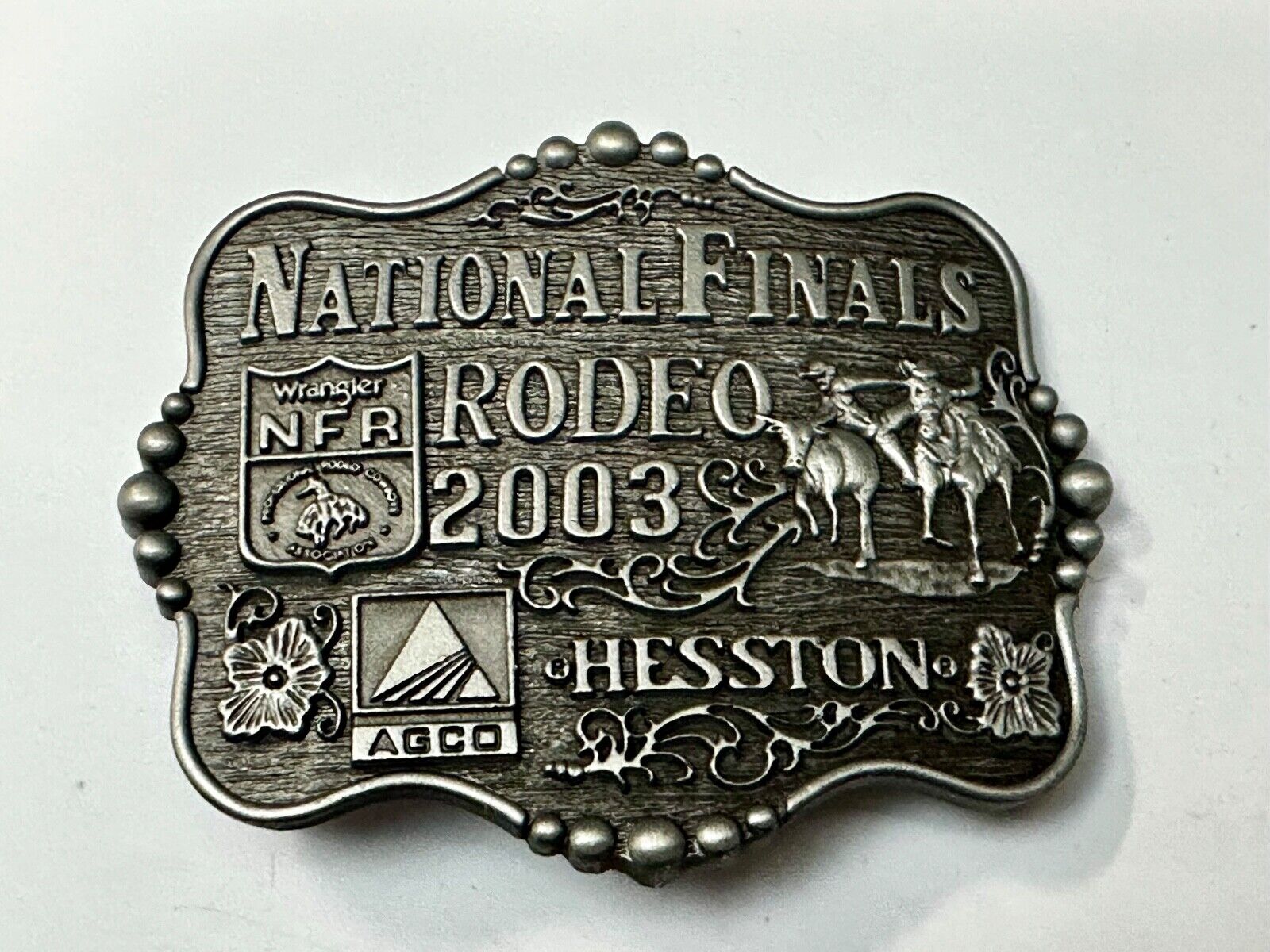 2003 NFR National Finals Rodeo  NOS Youth Size Montana Silversmiths Belt Buckle