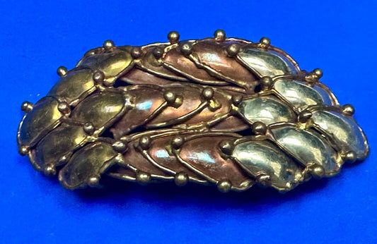 Abstract Brutalist Artisan Mixed Metal Hippy HUGE!  Belt Buckle