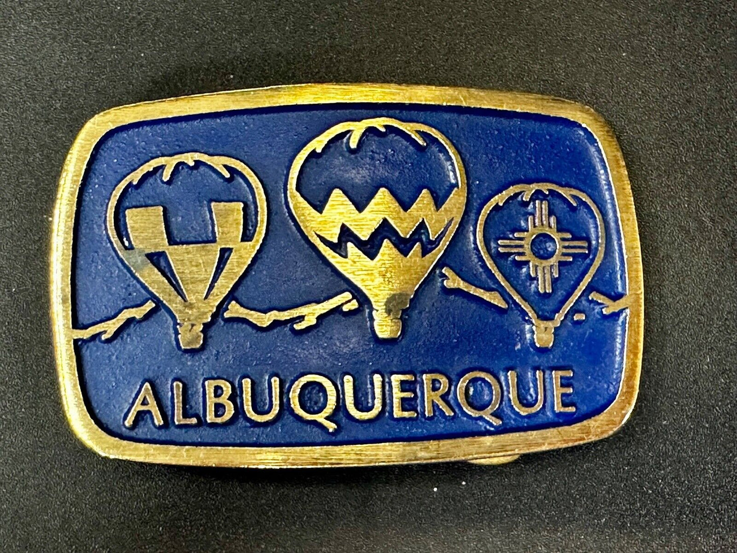 Albuquerque Hot Air Balloons Fiesta Festival Collectible Souvenir Belt Buckle