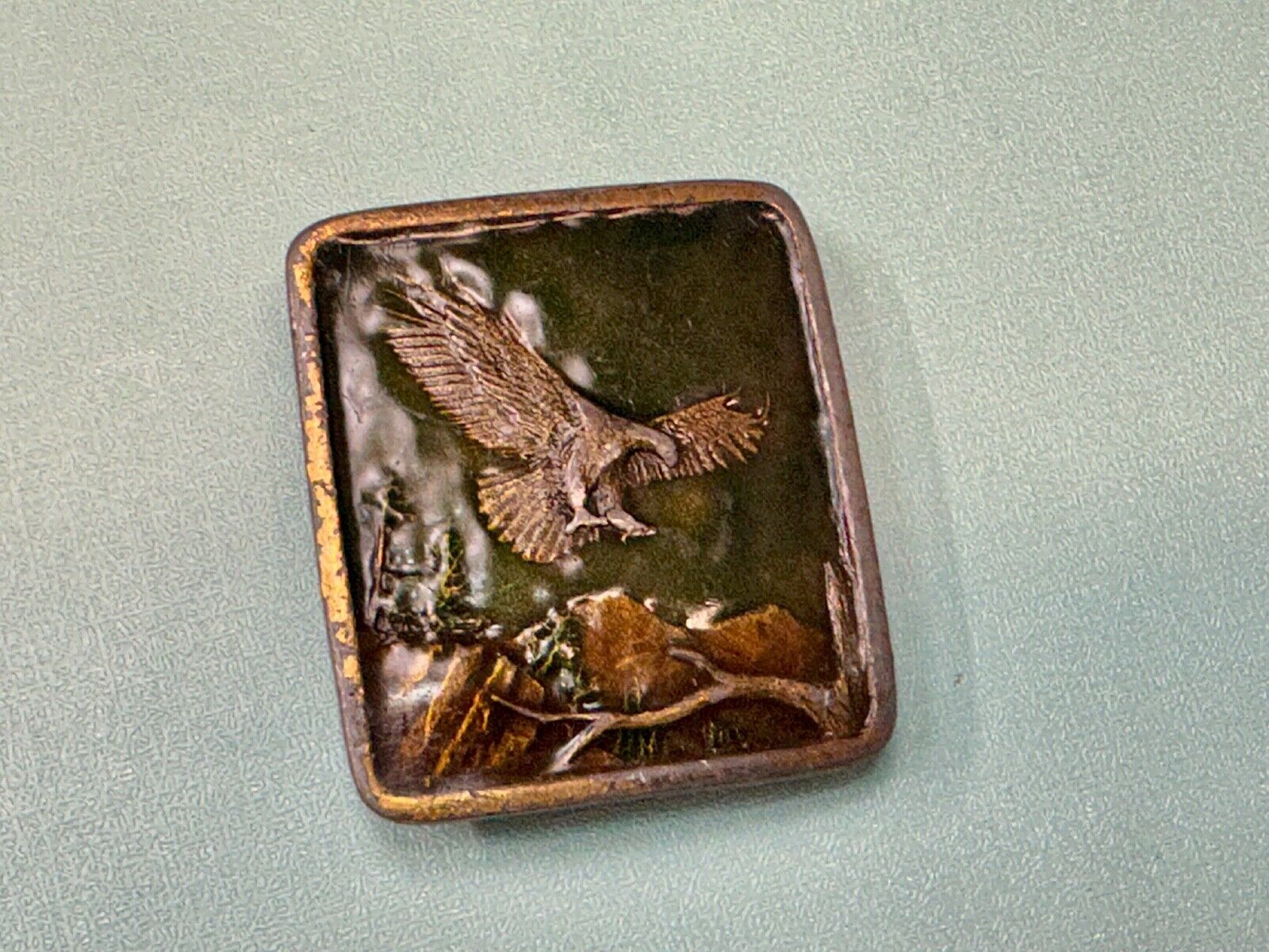 Bald Eagle Commemorative Large Sea Bird Indiana Metal Craft 1972 Belt Buckle