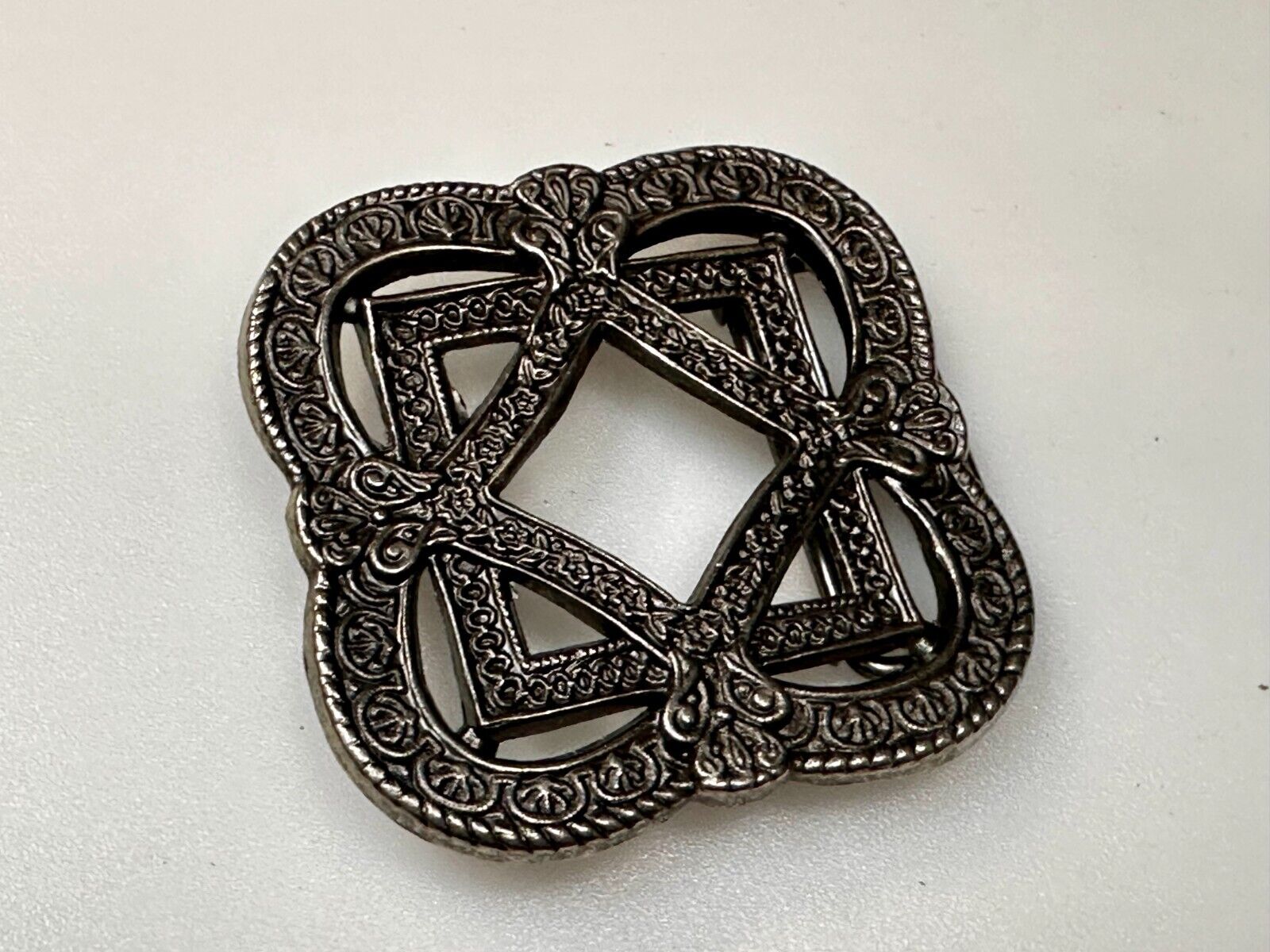 Vintage Art Deco Style Openwork Replacement Belt Buckle