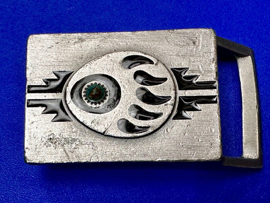 Bear Paw Native American Indian Vtg 1998 Southwestern Small Siskiyou Belt Buckle