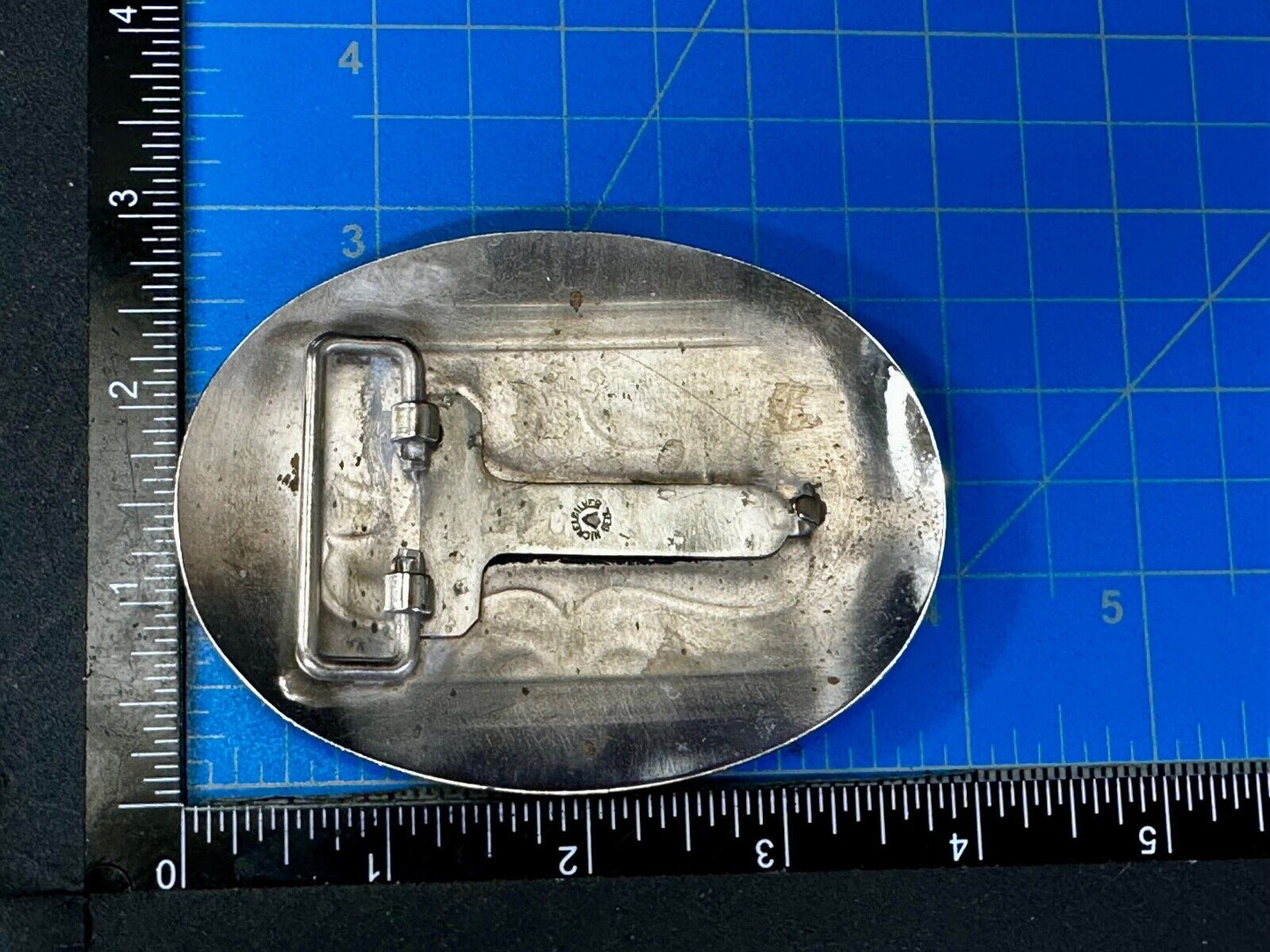 Vintage Horse Trophy With blank Award Nickel Silver Belt Buckle by BELL