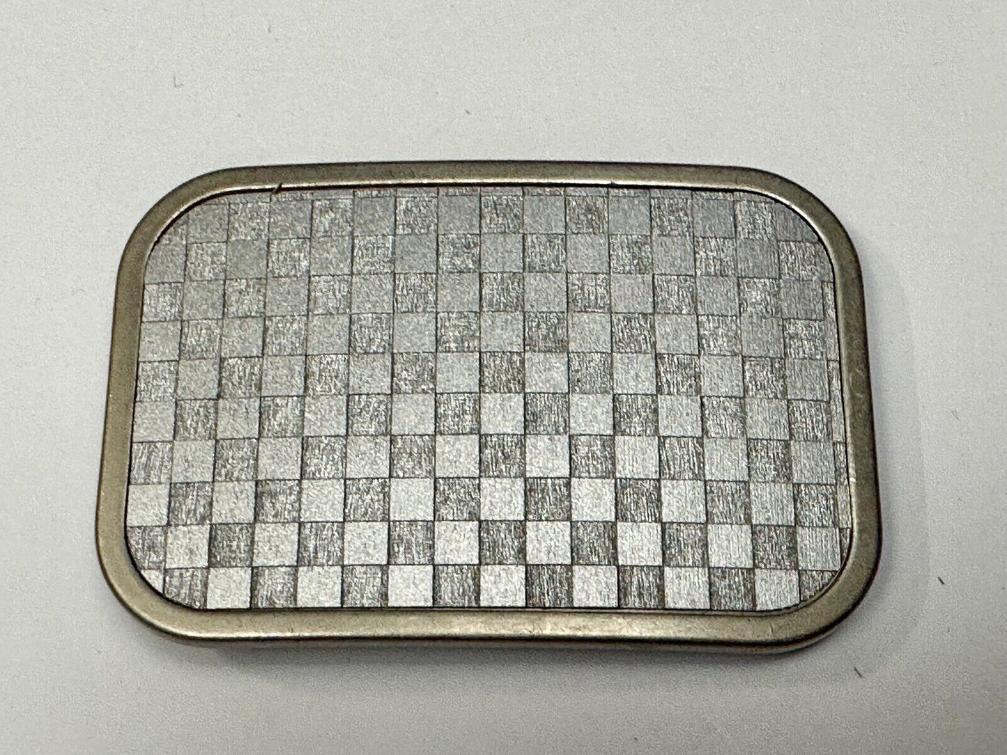 Tic Tac Toe grey WALLPAPER PATTERN  Buckle Down brand belt buckle in packaging
