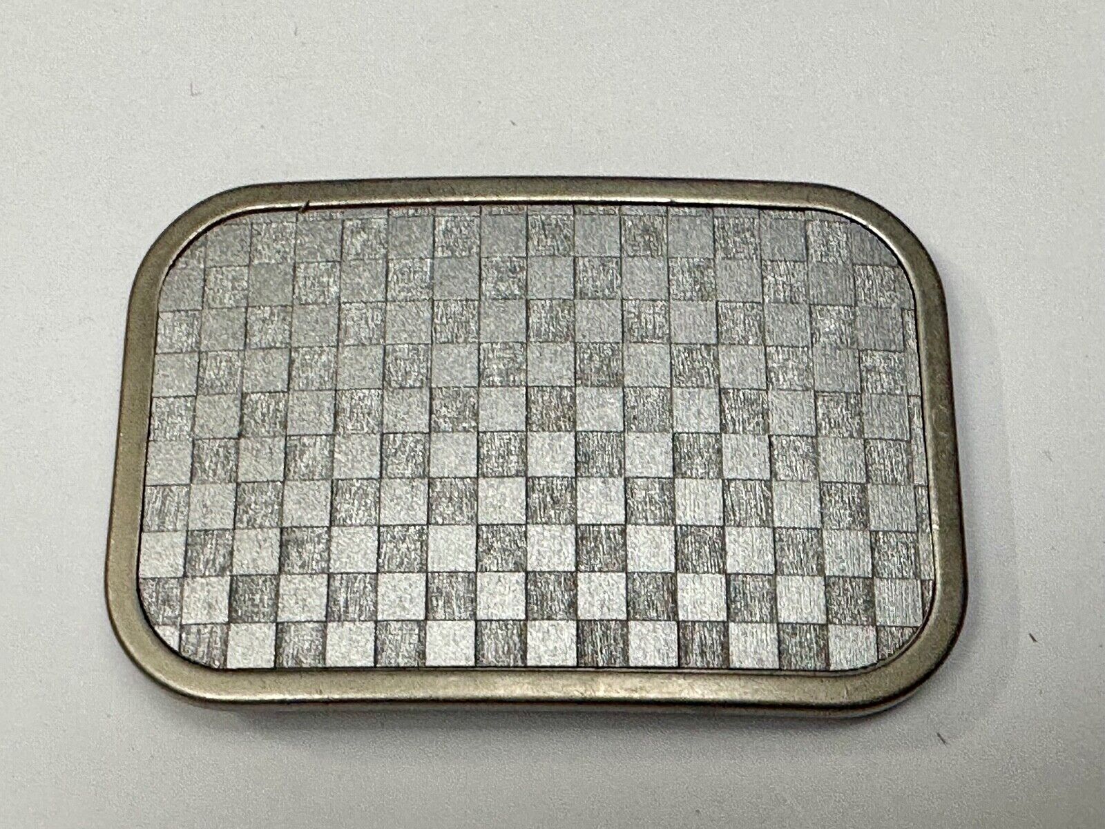 Tic Tac Toe grey WALLPAPER PATTERN  Buckle Down brand belt buckle in packaging