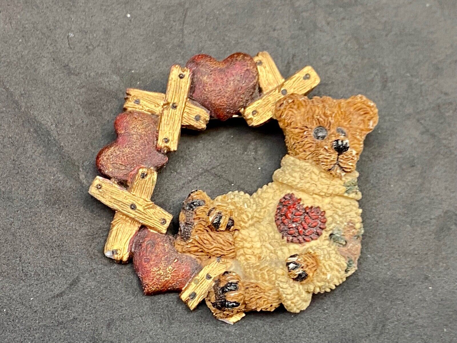 Valentines Day? X Heart X Heart Brooch Pin From Boyds Bears & Friends