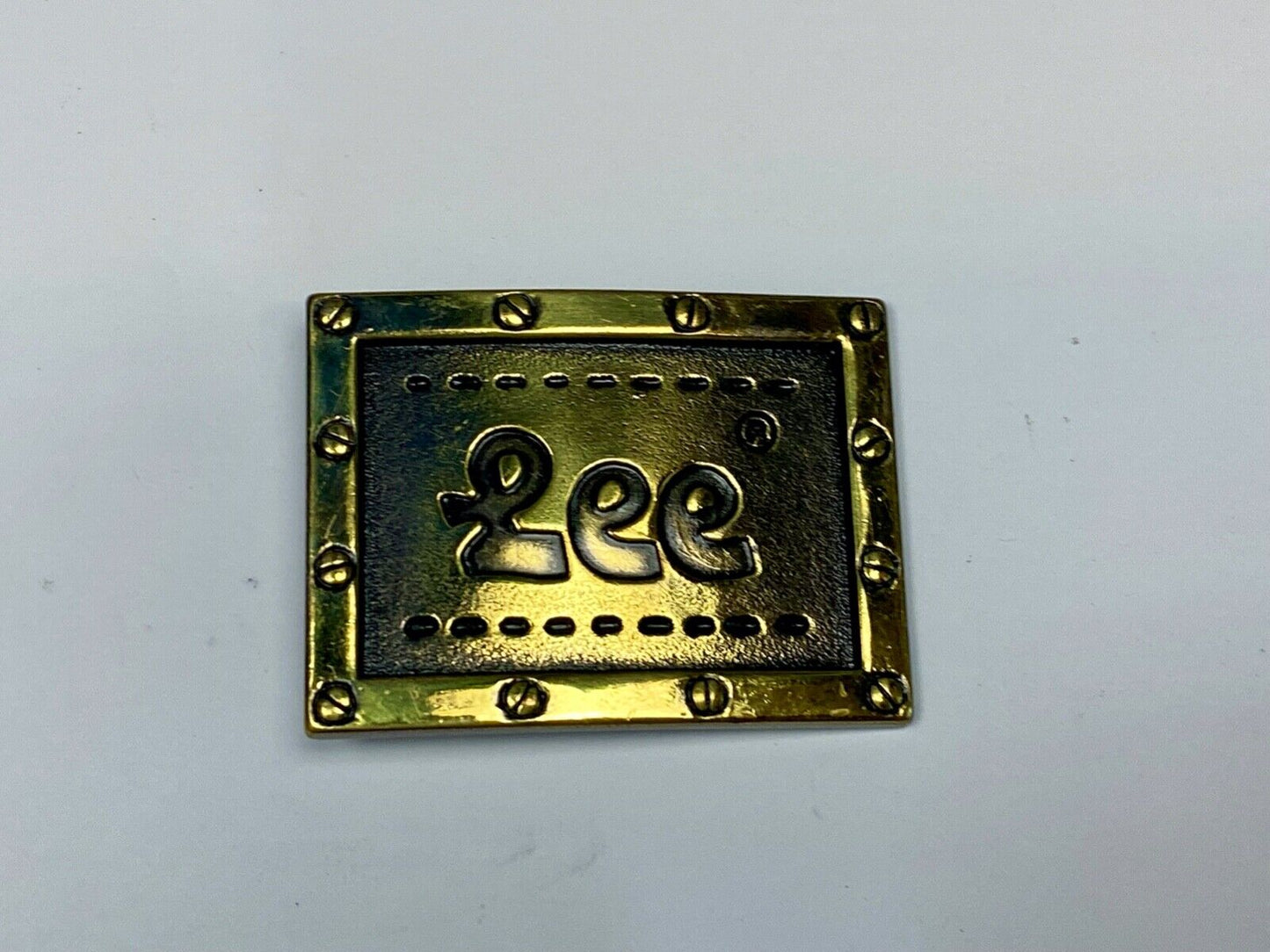 Vintage Lee Brand Nyc Lee Jeans Company Belt Buckle  Screw Studded