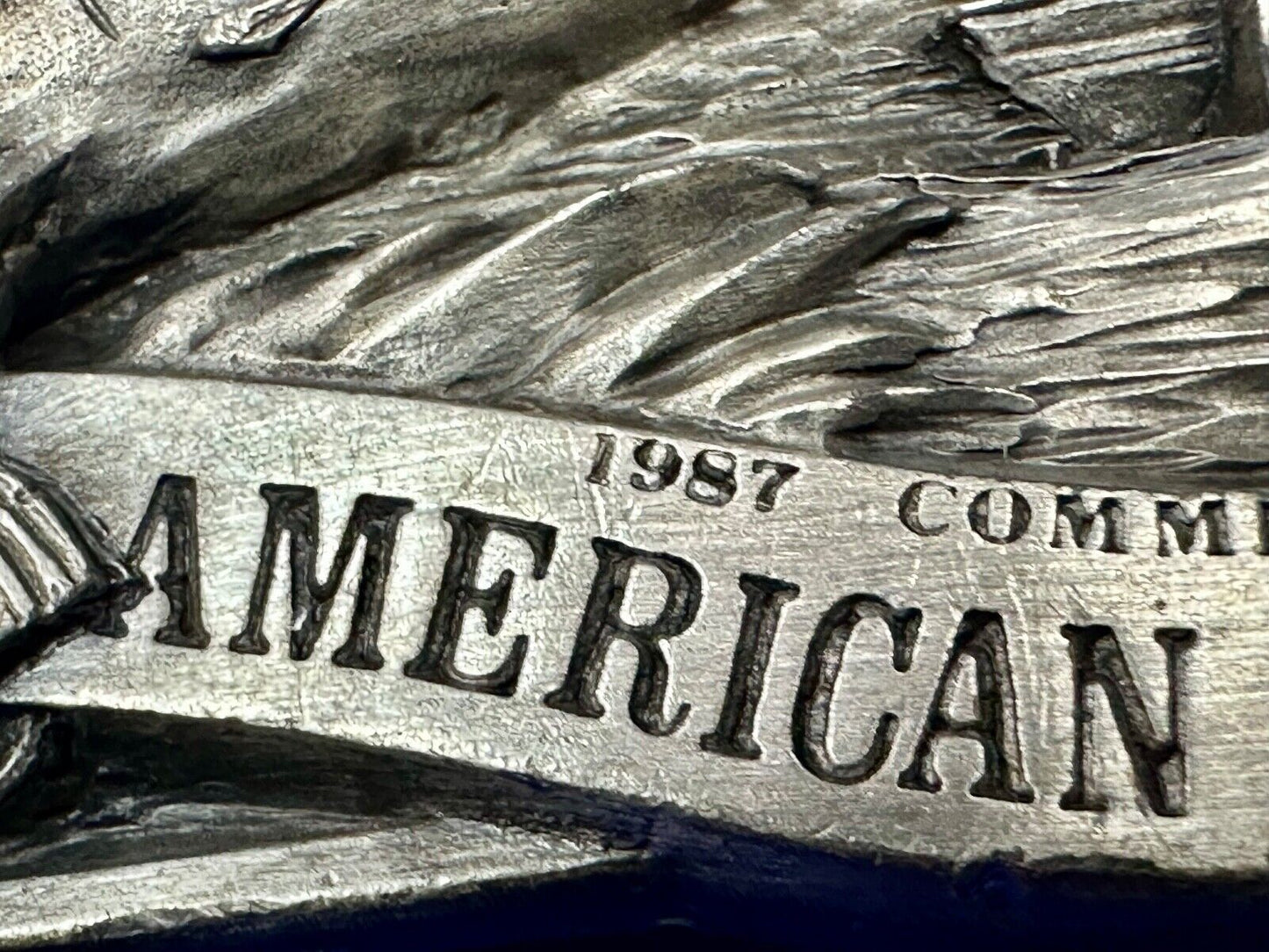 American Fisherman Vintage 1987 Commemorative Arroyo Grande Belt Buckle