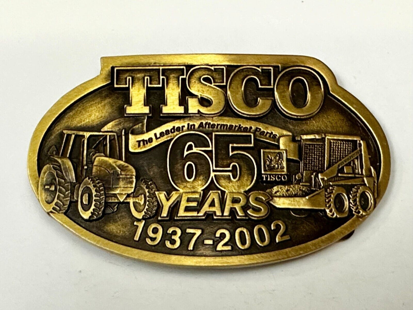 65 Years TISCO 2002 Tractor Implement Supply company NOS Belt Buckle