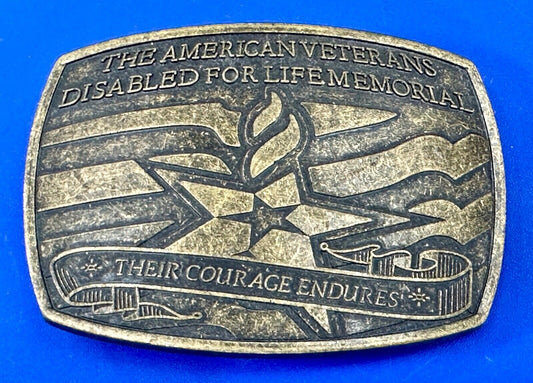 The American Veterans Disabled for Life Memorial Belt Buckle 2006