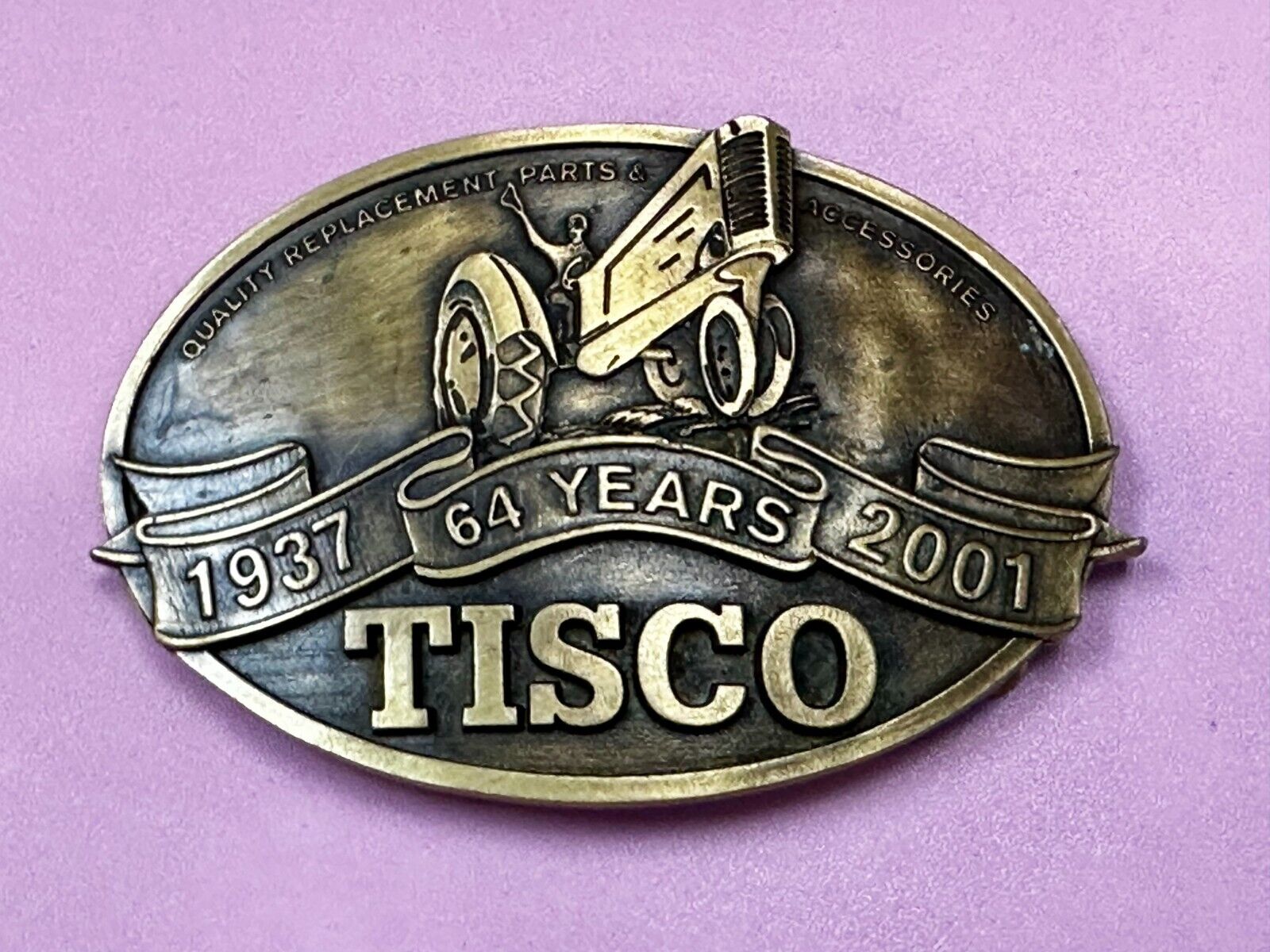 64 Years TISCO Tractor Implement Supply company NOS Belt Buckle by Speccast