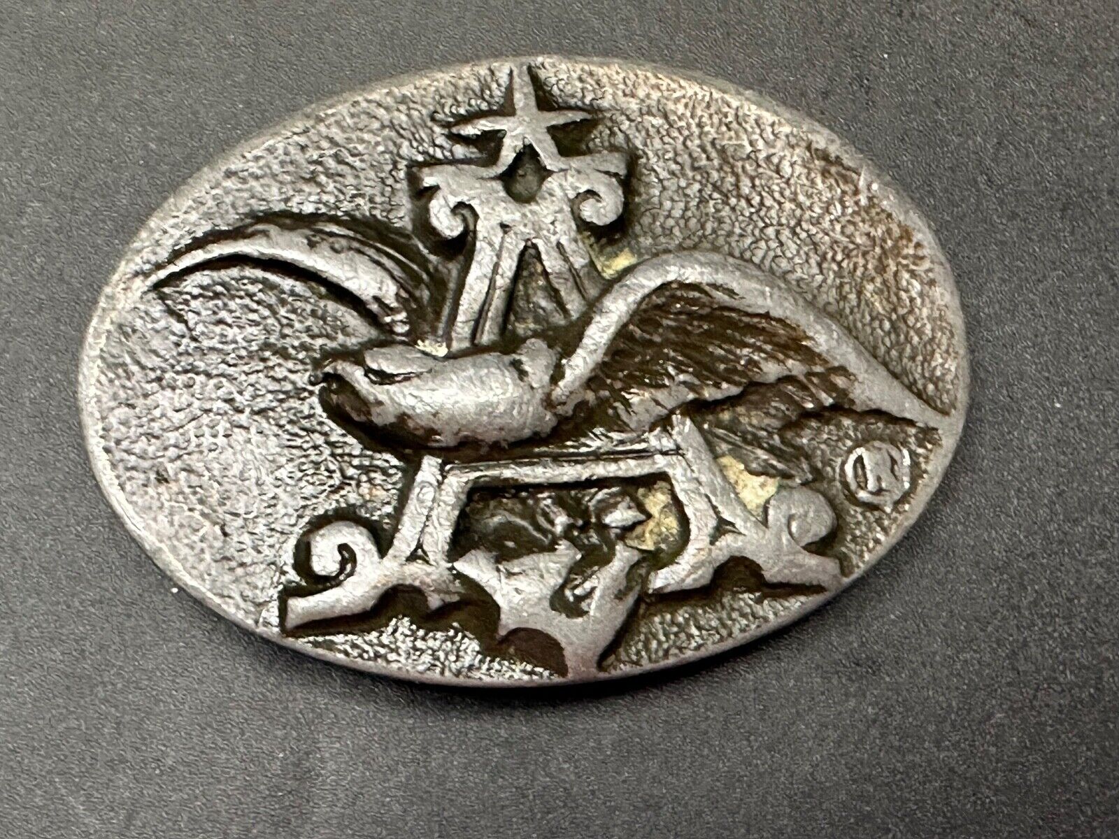 ANHEUSER BUSCH Eagle Vintage Beer Collectors Brewery Company Emblem Belt Buckle