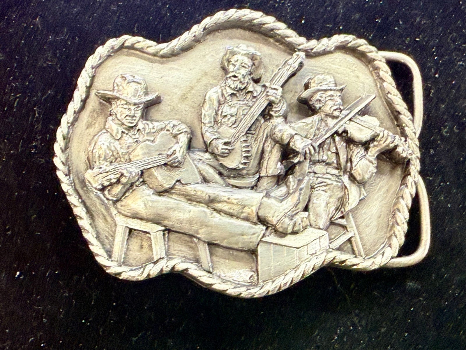 American Country Bluegrass Music Commemorate Vintage 1983 Siskiyou Belt Buckle