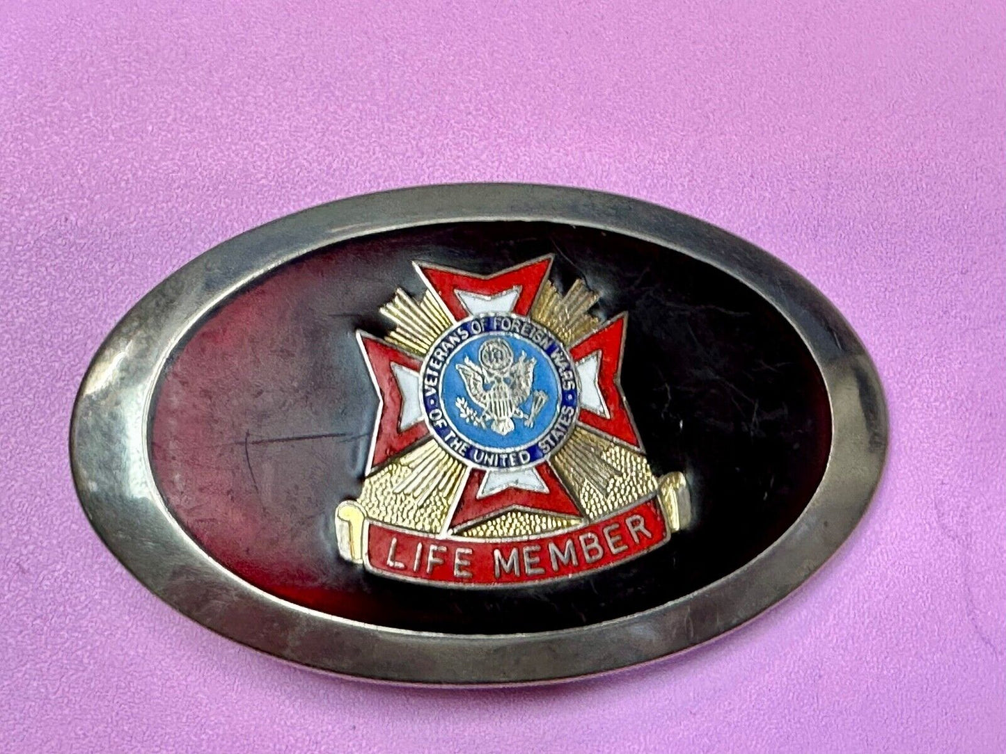 Veterans of foreign wars of the united States of America Vintage Belt Buckle VFW