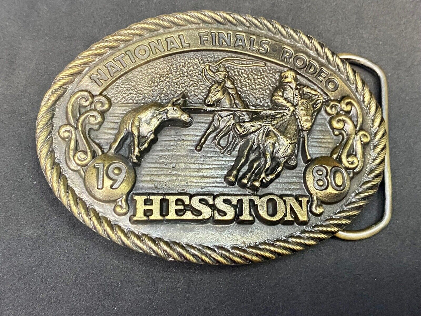 1980  Nfr Hesston Rodeo Finals, Limited Edition Collector's Belt Buckle