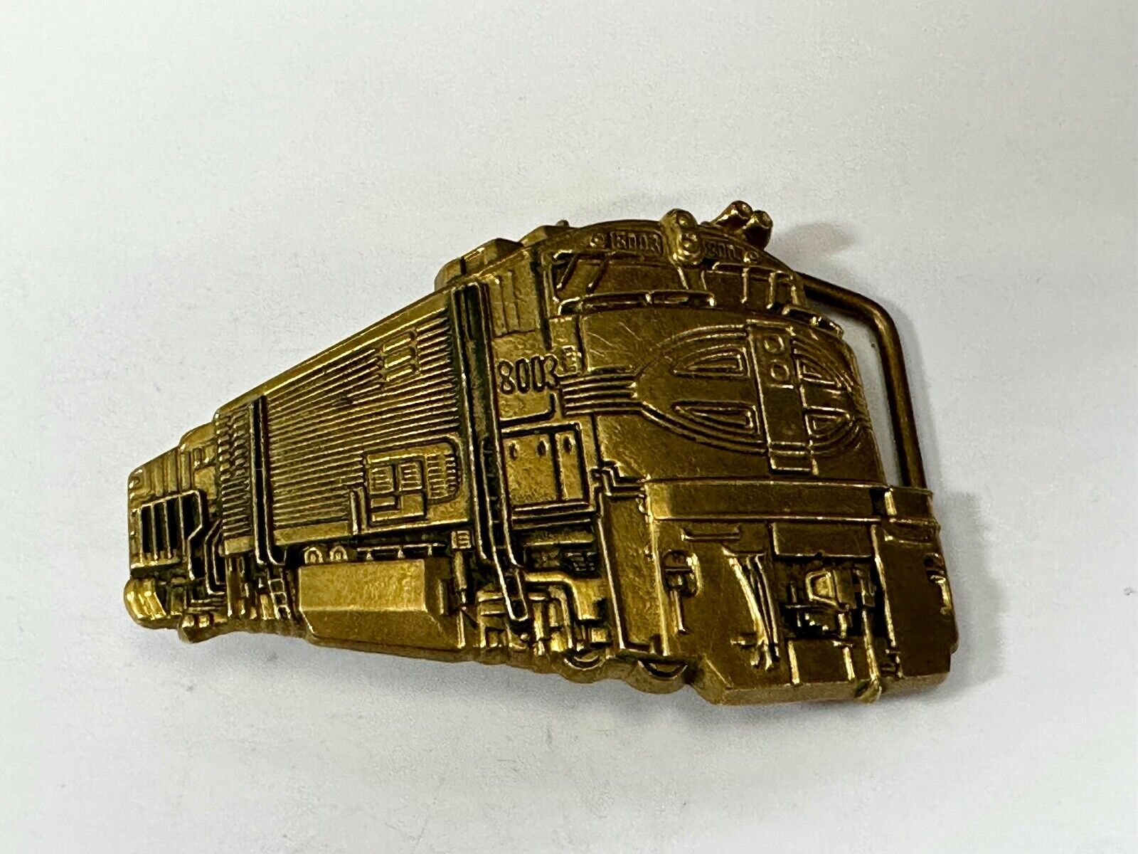 8003 Union Pacific Up Locomotive Railroad Train VTG 1980 Belt Buckle by Baron