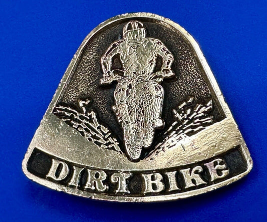 Vintage 1975 Dirt Bike Adzes sporting biking motorcycle belt buckle