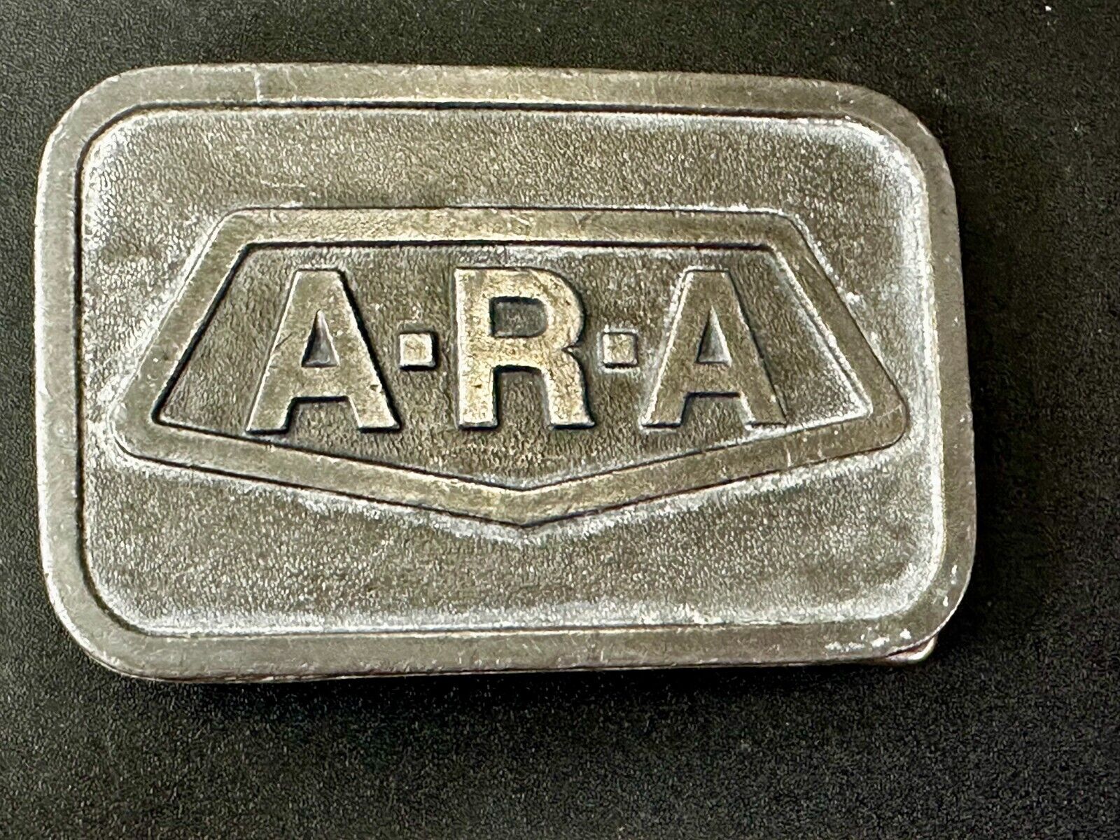 A.R.A Company Logo ARA Commemorative Silver Tone Belt Buckle by Hitline
