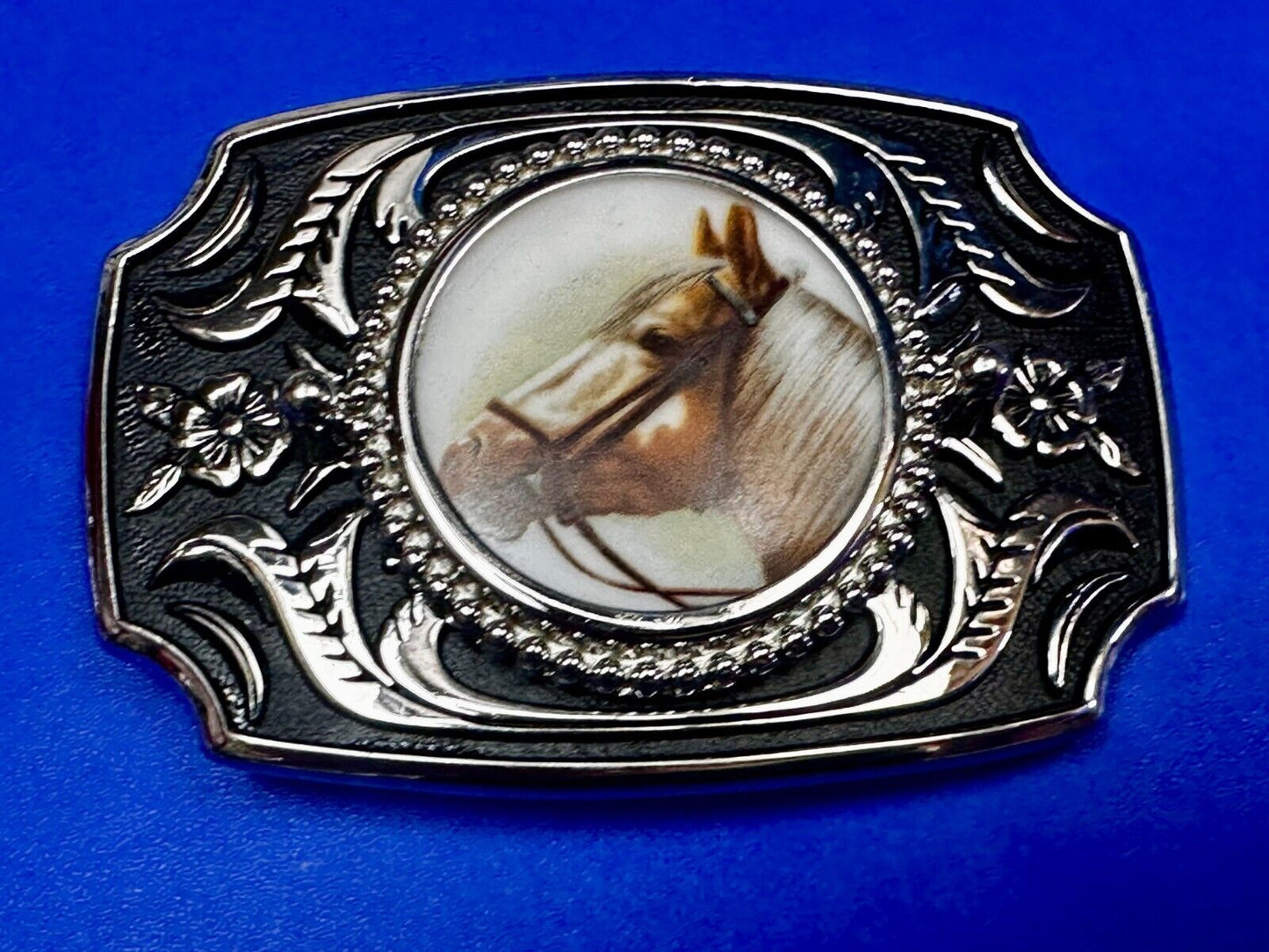 Horse Head Picture Belt Buckle - or blank for your dollar coin or 39mm stone!