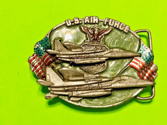 Vintage 1982 - Bergamot Belt Buckle - The US Air force. a great way of life!