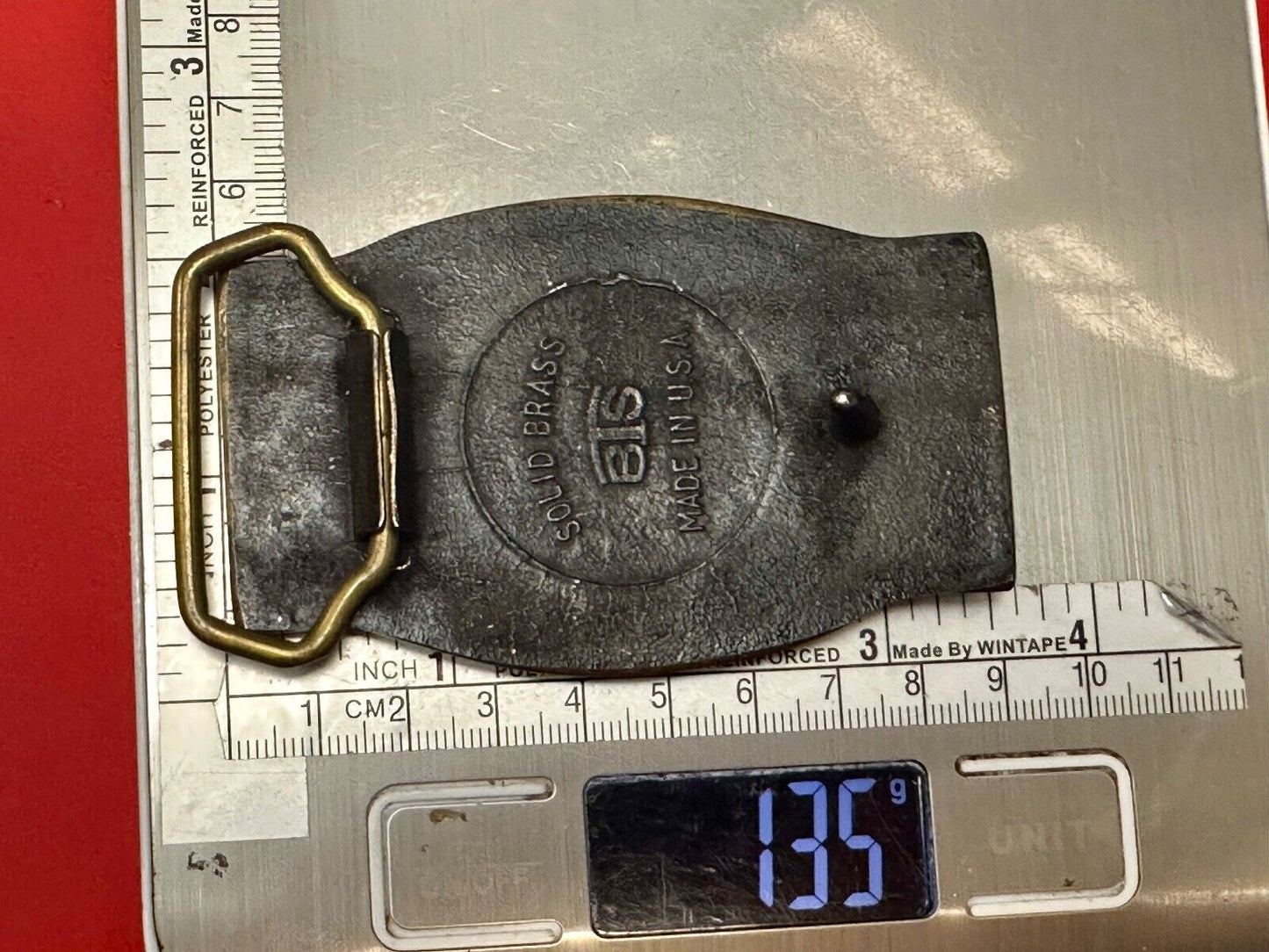 AMAX COAL COMPANY Can Do America Vintage Solid brass BTS belt buckle