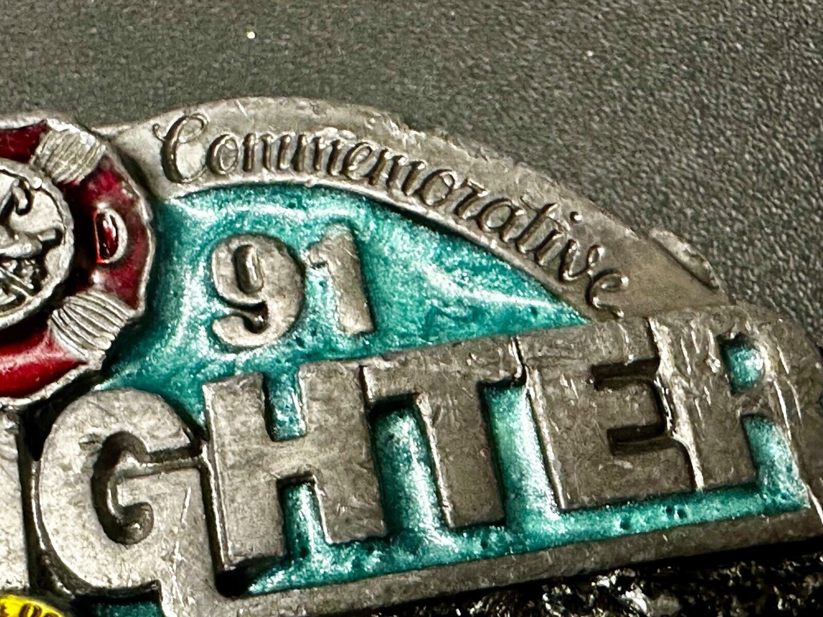 1981 Fire Fighter Commemorative Collection Vintage Arroyo Grande Belt Buckle