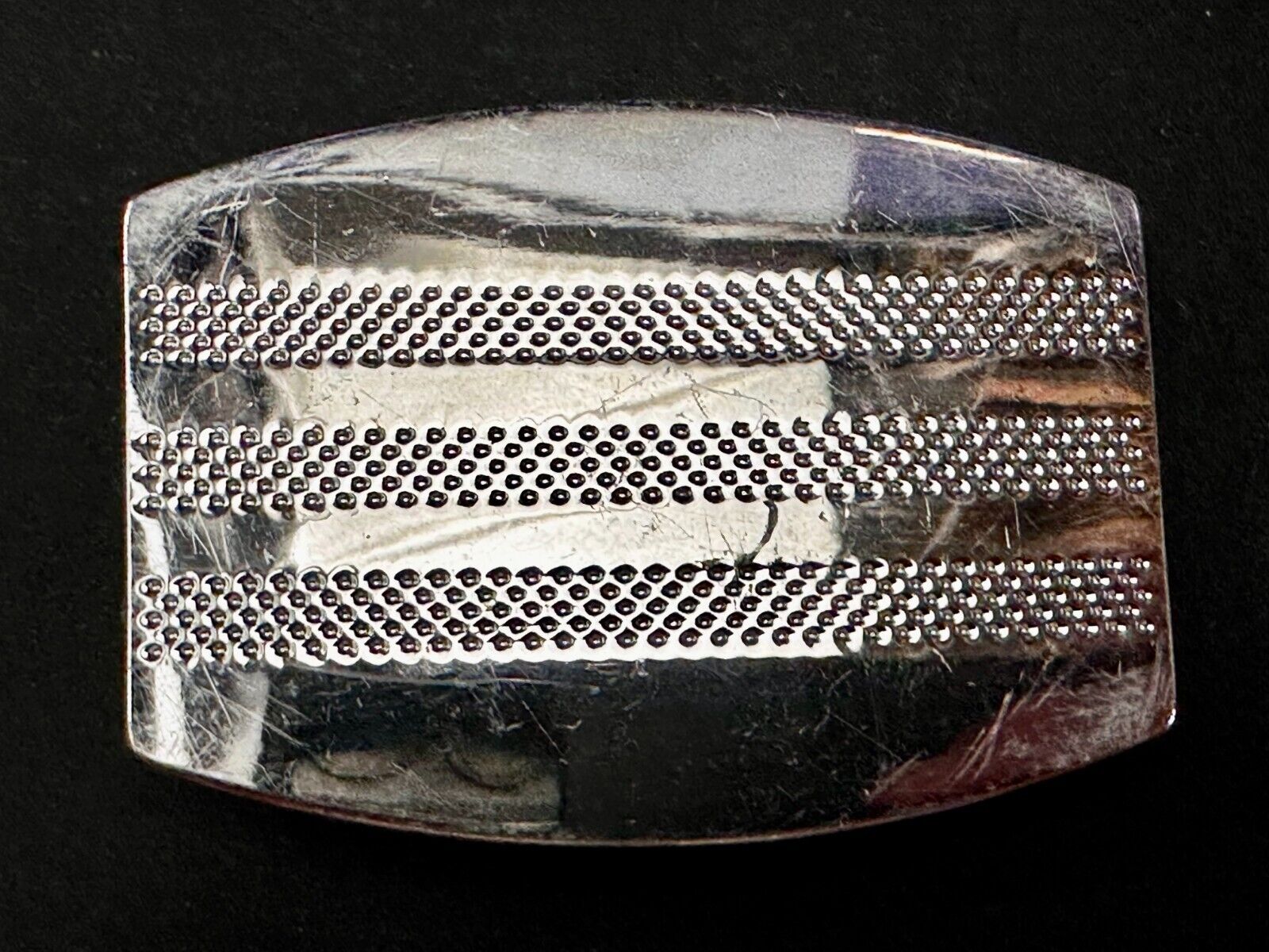 Adidas Golf Stripe Silver Color Trophy Dress Style Reflective Belt Buckle