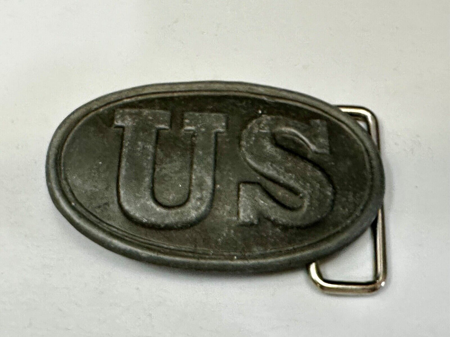 US Civil War Union Infantry Soldier silver color Replica Belt Buckle V-Fur? Ny