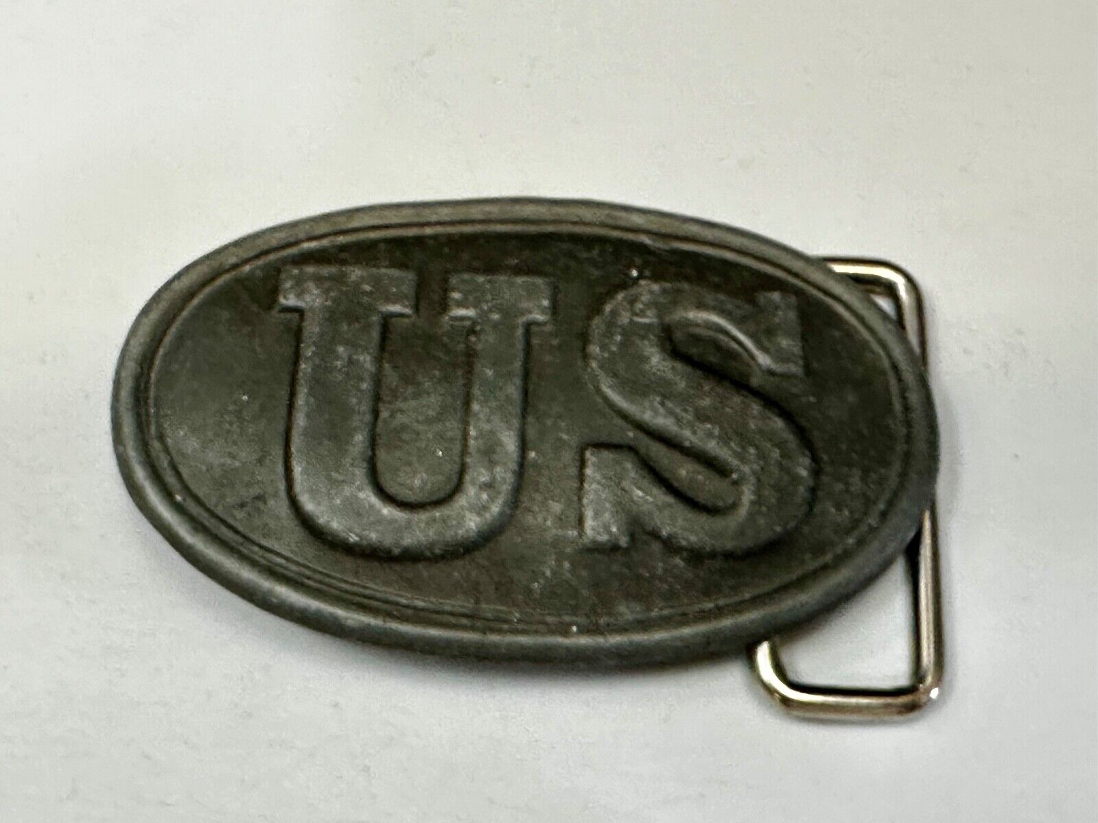 US Civil War Union Infantry Soldier silver color Replica Belt Buckle V-Fur? Ny