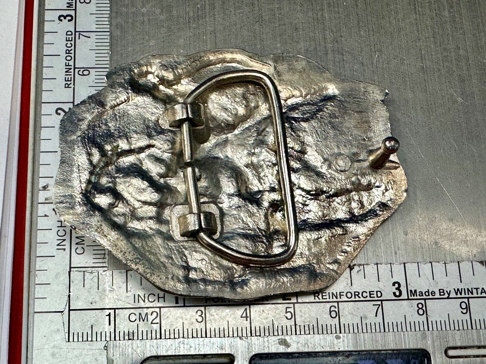 Vintage  Rockey Mountain High Eagle Mountains Silver Tone belt buckle
